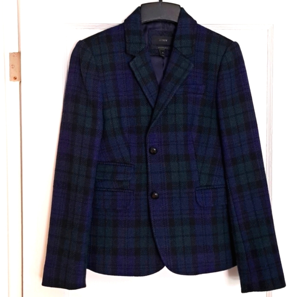 J Crew Schoolboy Plaid Jacket